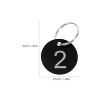 1Set Sturdy Plastic Numbered Tags Round Design 1-20 Hole Hanging for Cafe Restaurant Table Numbers Key Organization Number Label juoda