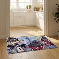 Game Zenless Zone Zero ZZZ Floor Mat Flannel Door Mat Non-Slip Bedroom Living Room Home Decor 40x60cm