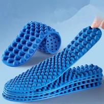 Finger pressure board Massage Insole Relieve foot fatigue Shoes Insoles Men Woman Shoe Pads Soft Sports Casual Shoes Sole 1Pair EU45-46 mėlyna