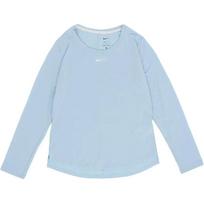 Nike Casual Breathable Dopamine Crew Neck Long Sleeve T-Shirt Women Tops Ice-Blue DD0621-442 M white