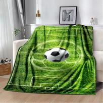 Futbolo kamuolio aikštelė Futbolo vartų metimo antklodė Minkšta flanelinė antklodė lova sofos užvalkalas lovatiesė Namų dekoras Kalėdų gimtadienio dovanos 30x40in