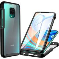 Dėklas Xiaomi Redmi Note 9 Pro - 360 laipsnių apsauga - Atsparus įbrėžimams - Kietas - Juodas