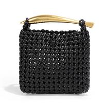 Niche Windmill Knot Sardines Hand Carry Women's Bag Fashion Versatile Handwoven Bag Personality Trend Shoulder Crossbody Bag