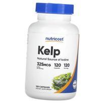 Iodine from Organic Seaweed, Kelp 325, Nutricost  120caps (36647040) 120caps