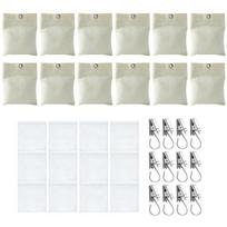 12pcs Strong Canvas Curtain Sandbags Auto Adhesive Design with Metal Clip for Securing Outdoor Fabric In Storms balta