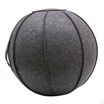 Ball Cover for Home, Office, Pilates, Yoga, Fitness, with Handle tamsiai pilka spalva