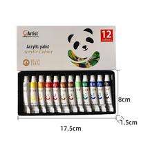 Acrylic Paint Set - 12ml Tubes, Waterproof, Beginner-Friendly, 12/18/24/36 Colors for Children's and Oil Painting