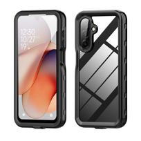 Karštai parduodamas Samsung A17 vandeniui atsparus telefono dėklas, IP68, tinkamas plaukiojimo lauke veiklai, atsparus smūgiams ir dėvėjimuisi Pc + tpu&Galaxy A17 5G juoda
