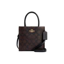 Coach Cally 17 Classic Monogram PVC Music Score Bag Shoulder Crossbody Handbag Mini Women bags Black Brown 5693-IMAA8 Basic Set (Bag+Dust Bag)