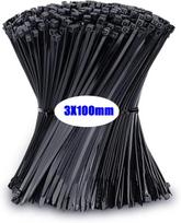 10-1000 pcs plastic clamping collar rilsan Cable ties clamp greenhouse plastic clamps self-tightening plastic necklace belts 100pcs