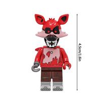 Mini plytelės Bonnie ornamentas surinkimo kaladėlių žaidimai figūrėlė Chica Foxy meškinas Freddy Fazbear žaislas priedai vakarėlio dovanos