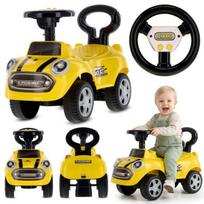 Sun Baby triratukas stumdukas GO GO Fashion geltonas, 12 mėn.+, vairas su garsais, apkrova 25 kg, Sun Baby triratukas stumdukas GO GO Fashion geltonas, 12 mėn.+, vairas su garsais, apkrova 25 kg