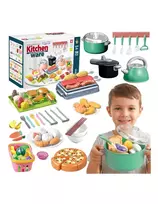 WOOPIE Kitchen Accessories Set Cooking Toy 108 pcs Green