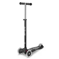 Paspirtukas Micro Maxi Deluxe ECO Black LED