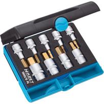 HAZET Screwdriver Bit TiN Titanium Nitride Hex HAZET Plastic Case Made in Precision Tool Set for Automotive Industrial Officially Imported in 986/9N