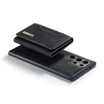 Phone Case Magnetic Detachable Wallet Card Holder Stand Cover Fit for Samsung Galaxy S21 Black S21 Plus juoda