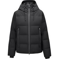 Skechers Basic Sports Series Solid Color Comfortable Fashion Down Jacket Women outerwear Carbon-Black P424W073-0018 S