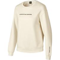 Skechers Basic Sports Series Logo Pattern Outdoor Casual Crew Neck Pullover Knit Long Sleeve Sweatshirt Women sweatshirt Pearl-White P424W051-02EP L