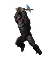 TAMASHII NATIONS Kong from Godzilla x The New Empire Approximately 145mm ABS PVC articulated S.H.MonsterArts Kong (2024) - tall, & painted, figure.