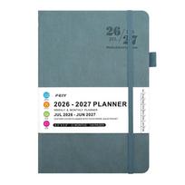 A5 2026-2027 Schedule Book Simple Time Management Planner Agenda Planner Notebook  Gift mėlyna