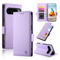 Leather Flip Phone Case For Google Pixel 10 9 Pro XL 8 7 10A 9A 8A 7A Cards Solt Holder Wallet Shockproof Stand Back Cover Google Pixel 10 violetinė