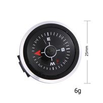 MIni Portable Watch Strap Button Compass for Paracord Bracelet Outdoor Hiking Camping Outdoor Tools