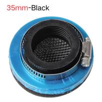 Foam Air Filter Sponge Cleaner Straight 28/32/35/38/42/45/47/50/54/58MM For 2 Stroke Engine Pocket Bike Mini Moto Scooter Parts 35mm-Black