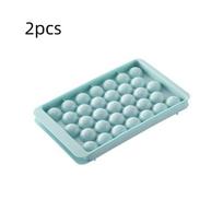 2Pcs/Ice Cube Tray Mold Ice Cube Box Mold Ice Ball Maker Tool for Home Use Spherical Ice Box Commercial Refrigerator