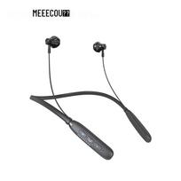 MEEEGOU Magnetic Neckband Sports Bluetooth Earphones