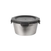 Thickened Stainless Steel Fresh-keeping Box Sealed Microwave Oven Lunch Box  Kitchen Storage 3500ml sidabras