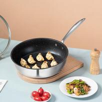 Debo Stainless Steel Non-Stick Frying Pan Set 26cm dviejų dalių komplekto spalva