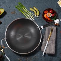 Lehuo 32cm Stainless Steel Stir-Fry Pan 32cm