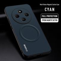 For Xiaomi Poco C75 Case Luxury Car Magnetic Holder Phone Case For Redmi 14C 14 C Redmi14C 4G TPU Silicone Shockproof Back Cover For Poco C75 mėlyna