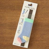 New Sock Shape Notebook Straps Adjustable DIY Binder Strap Mini Anti Lost Pen Holder Stationery Supplies šviesiai mėlyna spalva