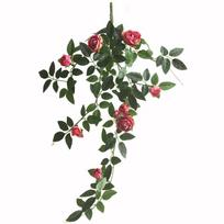 52cm Length Artificial Rose Vine Rose Bud Leaves Greenery Artificial Rose Flowers Vine Style Chain Design Greenery Chain
