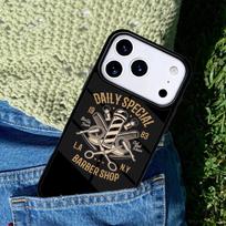 Barber Stripes Scissors soft Phone Case Cover for IPhone 11 12 13 14 15 16e 17 Pro Max Coque for IPhone 17 Air iPhone 15