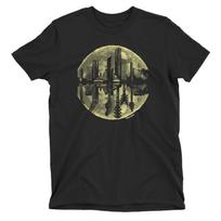 Moon Guitar City T-Shirt Mens Womens Tees Top  Boys Girls Guitarist Music Premium Quality S