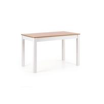 Virtuvinis stalas, rudas/baltas, 120 cm x 68 cm x 76 cm