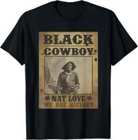 Black Cowboy Western Rodeo Melanin Black History Texas Men T-Shirt Mens Womens Tees Top XL