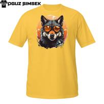 Streetwear Wolf T-Shirt Mens Womens Tees Top – Cool Wolf with Shades Urban Graphic Tee 2XL