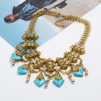 Art Deco Necklace Featuring Alloy Geometric Pendant For Daily Wear auksas