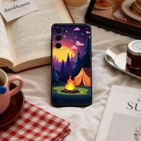 Nature outdoor camping Phone Case For Samsung S 25,24,23,22,30,21,10,9,Ultra,Plus,Lite,FE,4,5 G Soft Black Case Samsung S30Ultra5G