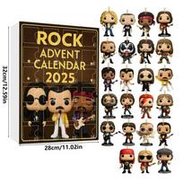 Christmas Blind Box Series With Acrylic Rock Band Figures For Festive Tree Decorations