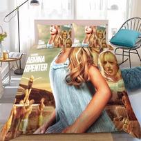 Singer S-Sabrina C-Carpenter Duvet Cover Set Home Style Bedding Soft Laundry Polyester Bed 3 Piece Set Student Dormitory Gift EU Single(135x200cm)