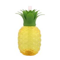 Creative Cartoon Fruit Straw Cup Watermelon Lemon Strawberry Pineapple Drinkware Tea Milk Juice Multicolor Fruit Cup Summer