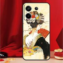 Japanese Geisha Case For Xiaomi Redmi Note 13 Pro 12 11 9 10 Pro 12S 11S 10S 9S Redmi 12 10C 12C 13C Cover Redmi Note 11 Pro
