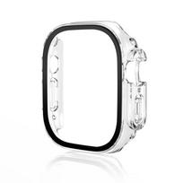 HD Tempered Glass+Case For Apple Watch Ultra 3/2/1 49mm PC Bumper+Screen Protector Cover iWatch Series Ultra 3 49mm Accessories Ultra 3-2-1 49mm skaidri