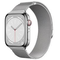 Milanese Loop Strap For Apple Watch Band Ultra 49mm 11 10 9 8 7 46mm 42mm 45mm 41mm Magnetic Bracelet iWatch 6 5 SE 44/40mm Belt 38mm-40mm-41mm sidabras