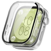 HD Glass+Case For Huawei Watch Fit 4/3 All-around Anti-scratch Frame Screen Protective Shell Huawei Watch Fit 4 pro Bumper Cover Huawei Watch Fit 3 skaidri