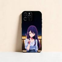 Anmie W-OSHI NO KO Phone Case For iPhone 17,16,15,14,13,12,11 Plus,Pro Max,XS,Soft Silicone Black Cover iPhoneXSMAX